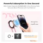 K&F CONCEPT Magnetiskt Telefonstativ, 23N Starkt Magnetiskt Ministativ Aluminiumlegering Fickselfiepinne, Magsäker Telefonhållare Kompatibel med iPhone 17 16 15 14 13 12-serien (Rosa)