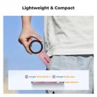 K&F CONCEPT Magnetiskt Telefonstativ, 23N Starkt Magnetiskt Ministativ Aluminiumlegering Fickselfiepinne, Magsäker Telefonhållare Kompatibel med iPhone 17 16 15 14 13 12-serien (Rosa)