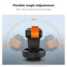 Magnetisk hurtigmonteringsholder for actionkamera med kaldsko, stativfeste for DJI Osmo Action 5 Pro, blitsskoadapter med 1/4" skruehull for Osmo Action 3/4 DSLR-fotograferingstilbehør