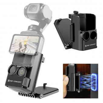 K&F Concept Supporto Magnetico per DJI OSMO Pocket 3, Adattatore per Accessori, Supporto per Custodia a Ventosa con Magnete su Scrivania, Superficie Verticale, Impugnatura Regolabile a 180°, Nera K&F Concept Supporto Magnetico per DJI OSMO Pocket 3, Adattatore per Accessori, Supporto per Custodia a Ventosa con Magnete su Scrivania, Superficie Verticale, Impugnatura Regolabile a 180°, Nera