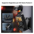 K&F Concept Supporto Magnetico per DJI OSMO Pocket 3, Adattatore per Accessori, Supporto per Custodia a Ventosa con Magnete su Scrivania, Superficie Verticale, Impugnatura Regolabile a 180°, Nera