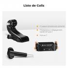 Support adaptateur magnétique à dégagement rapide pour DJI Osmo Action 5 Pro, avec trou de vis 1/4/connexion d'adaptateur, extension de support en alliage d'aluminium pour accessoires Osmo Action 4/Action 3