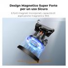 K&F Concept Supporto Magnetico 3 in 1 Design con 360° Testa a Sfera Compatibile con GoPro Hero 13/12/11/10/9/8/7/6, DJI Osmo Action 5 Pro/4/3, Insta360, per Fotocamera Portatile, Telefono, Action Cam