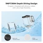 K&F Concept 60M/196FT Custodia Impermeabile per GoPro Hero 13 Black, Custodia Subacquea Protettiva per Go Pro 12/11/10/9 Black Accessori, Guscio Impermeabile per Videocamera D'azione