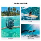 K&F Concept 60M/196FT Custodia Impermeabile per GoPro Hero 13 Black, Custodia Subacquea Protettiva per Go Pro 12/11/10/9 Black Accessori, Guscio Impermeabile per Videocamera D'azione