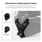 K&F Concept Action Kamera Motorrad Dirt Bike Helm Kinnriemenhalterung, Motorrad Helmhalterung Befestigungsvorrichtung für DJI Osmo 360 GoPro Hero 13/12/11 DJI Osmo Action 5Pro/4/3 Insta360 X5/X4/X3