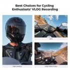 K&F Concept Actionkamera Motorsykkel Terrengsykkel Hjelm Hakestroppfeste, Hjelmholder Monteringsfeste for GoPro Hero 13/12/11/10/9/8/7/6/5/4/DJI Osmo Action 5Pro/4/3/Insta360 X5/X4/X3