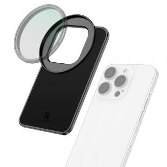 K&F Concept 6,1 Zoll Magnetischer Filterrahmen Telefonfilter-Montageadapter, Objektivfilter-Montageadapter 67mm Gewindefilter Kompatibel mit iPhone16/15/14/13/12, iPhone 16/15/14/13/12 Pro