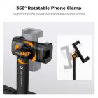 DJI Osmo Pocket 3 için Telefon Tutucu, Tripod ve Uzatma Çubuğu ile Kullanılabilen 1/4" Diş Delikli Cep Telefonu Montaj Genişletme Aksesuarları