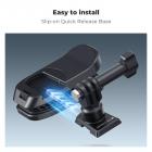 K&F Concept Supporto Magnetico a Clip per Zaino per DJI Osmo 360/Action 5 Pro, Supporto per Videocamera d'Azione Girevole a 180° a Sgancio Rapido per Go Pro Hero, Osmo Actoin 4/3, Insta360 X5 X4 X3