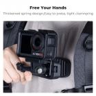 K&F Concept Supporto Magnetico a Clip per Zaino per DJI Osmo 360/Action 5 Pro, Supporto per Videocamera d'Azione Girevole a 180° a Sgancio Rapido per Go Pro Hero, Osmo Actoin 4/3, Insta360 X5 X4 X3