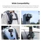 K&F Concept Supporto Magnetico a Clip per Zaino per DJI Osmo 360/Action 5 Pro, Supporto per Videocamera d'Azione Girevole a 180° a Sgancio Rapido per Go Pro Hero, Osmo Actoin 4/3, Insta360 X5 X4 X3