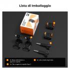 K&F Concept 2Pack Supporto Adattatore a Sgancio Rapido per DJI Osmo Pocket 3 Create Combo, Supporto per Treppiede con Standard Arca-Swiss, con Foro per Vite 1/4/dito Pieghevole