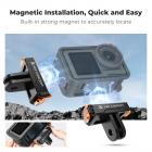 K&F Concept 2 Pack Magnetic Quick Release Adapter Mount per DJI Osmo Action 5 Pro, Staffa di Base di Estensione con 1/4" Adapter Mount/Quick-Release Buckle per DJI Osmo Action 4/Action 3 Accessori