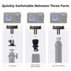 K&F Concept 2 Pack Magnetic Quick Release Adapter Mount per DJI Osmo Action 5 Pro, Staffa di Base di Estensione con 1/4" Adapter Mount/Quick-Release Buckle per DJI Osmo Action 4/Action 3 Accessori
