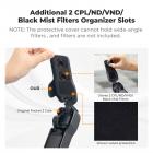 Custodia protettiva K&F Concept per accessori DJI Osmo Pocket 3, cappuccio protettivo rigido che contiene 2 filtri CPL/ND/VND/Black Mist per DJI Osmo Pocket 3 Creator Combo