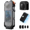 K&F Concept Camera Cage per Insta360 X5, custodia protettiva in lega di alluminio resistente con manopola di sgancio rapido, supporti per slitta a freddo integrati e 1/4