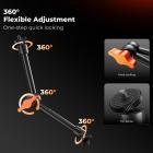 Braccio magico da 9,8" * 2 pezzi, braccio di montaggio per fotocamera con vite da 1/4" Teste a sfera a 360° per DSLR, monitor, flash, luce LED, microfono, gabbia per fotocamera, action camera