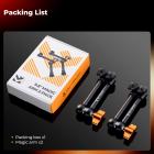 Braccio magico da 9,8" * 2 pezzi, braccio di montaggio per fotocamera con vite da 1/4" Teste a sfera a 360° per DSLR, monitor, flash, luce LED, microfono, gabbia per fotocamera, action camera