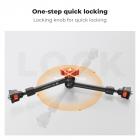 Brazo mágico de 11", rótulas esféricas de 360° con tornillo de 1/4", brazo articulado de fricción para cámara, monitor, luz LED, cámara web, micrófono y jaula para cámara.