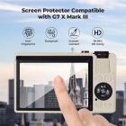 Funda protectora de silicona para Canon G7X III con protector de pantalla, antiarañazos, resistente a golpes, suave, color beige