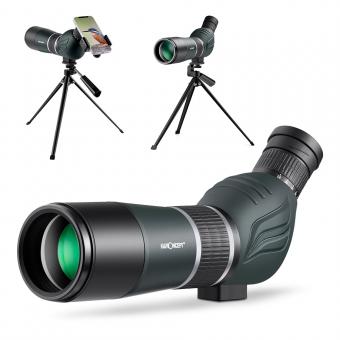 20-60X60 HD Spotting Scope - BAK4 45 Degree,for Archery, Hunting, Birdwatching 