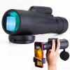 K&F Concept 10-30x50 HD High Power Monocular Smartphone Digiscoping Kit,Low Night Vision, Waterproof Zoom Monocular for Adults Bird Watching Hiking Traveling Concert Sport Game