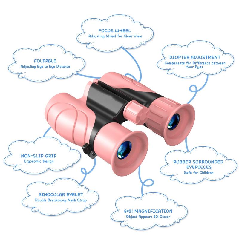 Binoculars: Optical instrument for viewing distant objects with both eyes.