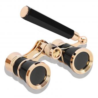 K&F Concept 3×25 Opera Binoculars, All Metal With Handle Ladies Retro Small Binoculars