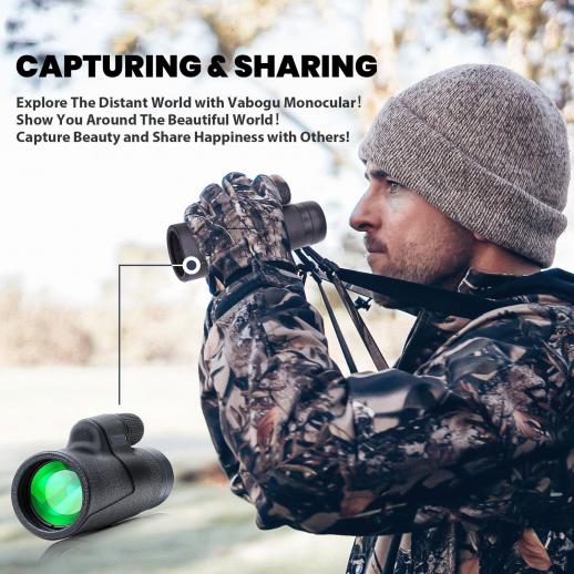 Hochleistungs Zoom Monokular mit Smartphone Halter Stativ für Vogelbeobachtungs Safari Wandern Camping Sport 10-30x50 Monokular Teleskop für Erwachsene 