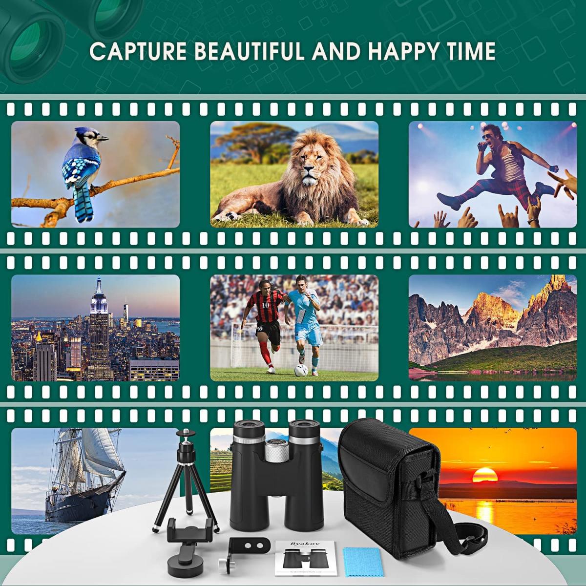 CHRONUS - Telescopio Binoculare Ad Alto Ingrandimento 50x50 Per Adulti