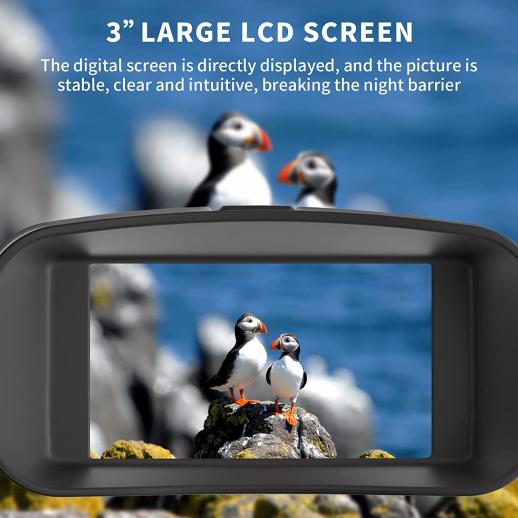 Gafas de visión nocturna, Prismáticos de visión nocturna infrarroja digital  Profey 4K para adultos, noche y