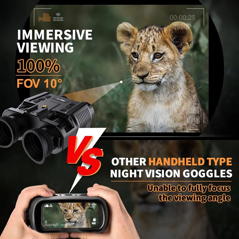 Digital night vision binoculars: Combining optics with digital technology.