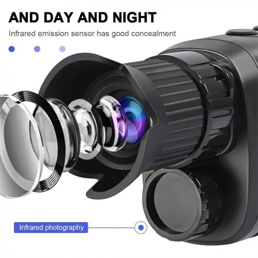 Lunette de vision nocturne monoculaire avec enregistrement vidéo  & photo HD