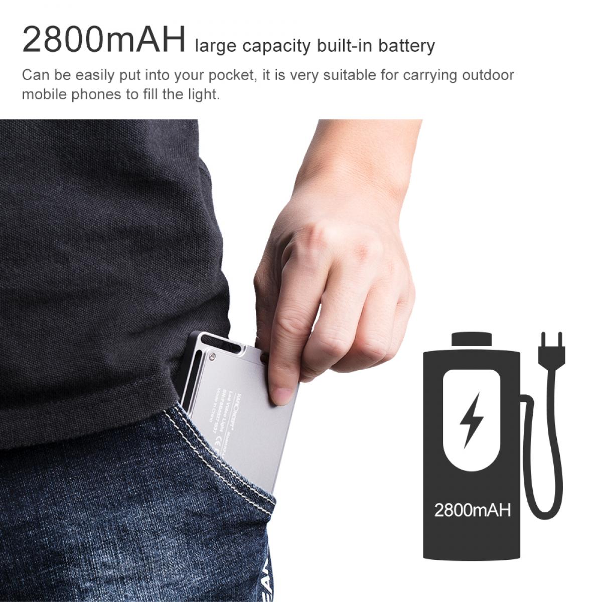 Светодиодный видео свет для камеры 96 Светодиод PanColor 3000K-6500K Яркость с возможностью затемнения для Vlog Fill Lighting для прямой трансляции YouTubeel CRI 96 Megnetic Bi-