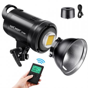 St-60w Photography Light With Remote Control Dimmable Continuous Lighting for Video Recording Wedding Outdoor Photography (EU Plug)