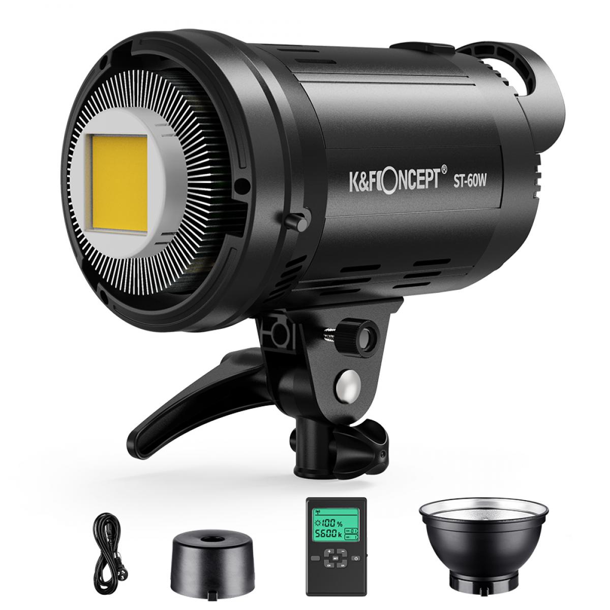 ST60W photography light with remote control dimmable continuous lighting with bowens mount for