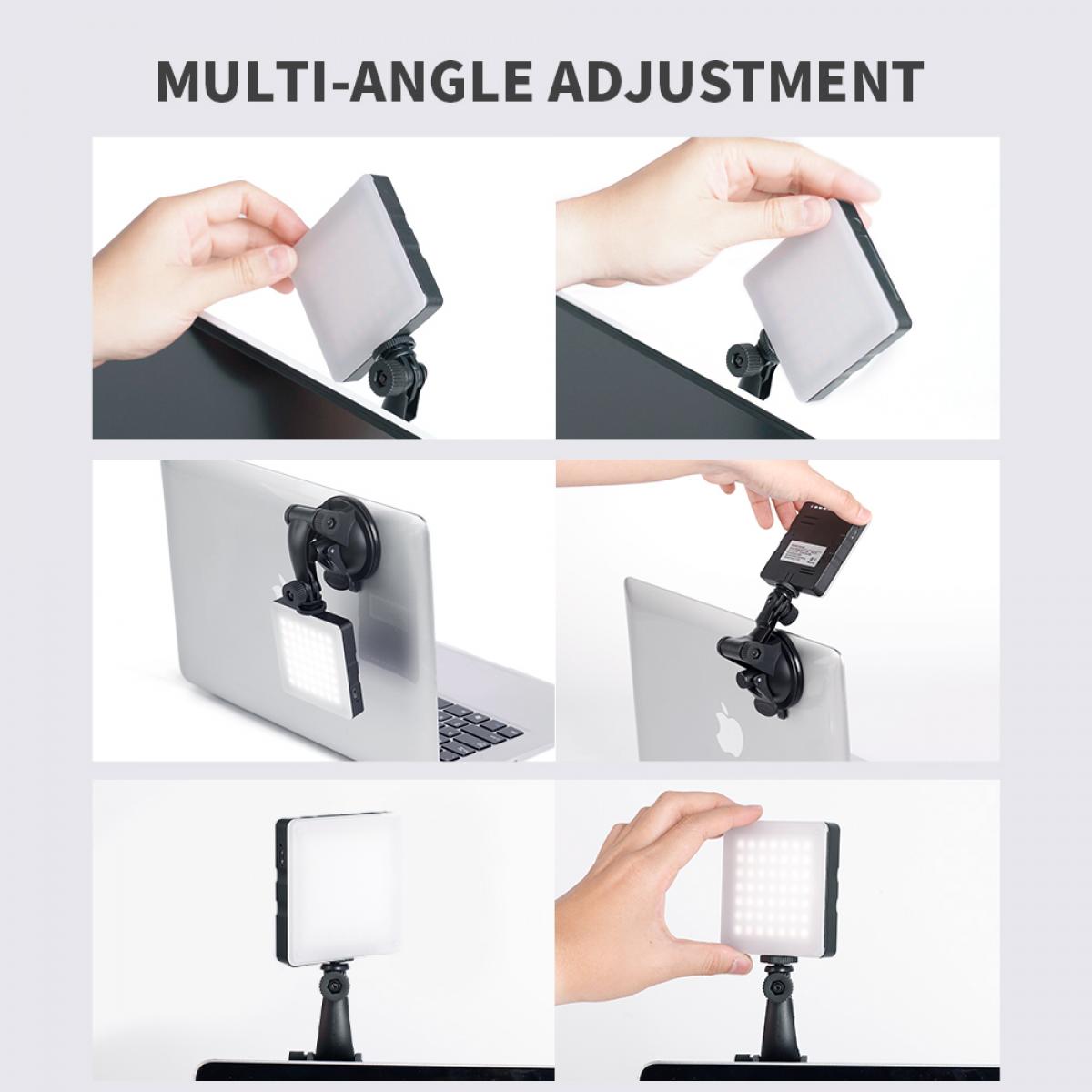 Kit di illuminazione tattile per videoconferenza laptop, luce video LED per  computer K&F Concept 6500K con ventosa, 4 filtri colore per lavoro a  distanza, riunione con zoom, auto-trasmissione, vlogging e trucco 