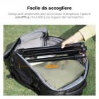 K&F CONCEPT 2 supporti per luci pieghevoli in alluminio da 2,0 m con viti da 1/4" e borsa - per luci video e da studio