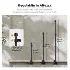 Supporto da tavolo K&F CONCEPT con morsetto a C da 37–90 cm, testa a sfera, adattatore per supporto luce e supporto per telefono, compatibile con fotocamere, luci LED, smartphone, ideale per registrazioni video e streaming live