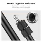 Supporto da tavolo K&F CONCEPT con morsetto a C da 37–90 cm (confezione da 2) con testa a sfera, adattatore per supporto luce e supporto per telefono, compatibile con fotocamere, luci LED, smartphone, ideale per registrazioni video e streaming live