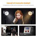 K&F Concept PL-60B 60W COB luce fotografica con batteria integrata da 4500 mAh, supporta la ricarica rapida Type-C PD, 12 effetti luce, luce video per riprese in movimento con maniglia e borsa portaoggetti