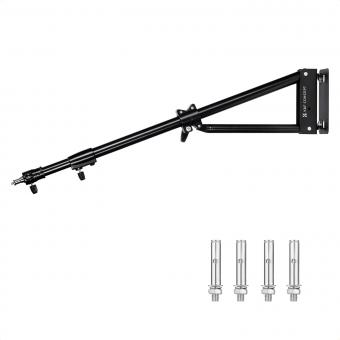 K&F CONCEPT Braccio a braccio triangolare montato a parete 51.18"/130cm - Regolabile a 180° per luci ad anello, illuminazione video, fotocamere e softbox K&F CONCEPT Braccio a braccio triangolare montato a parete 51.18"/130cm - Regolabile a 180° per luci ad anello, illuminazione video, fotocamere e softbox