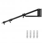 K&F Concept 1.8M Wandmontage Dreieckiger Boom Arm, Alu Auslegerarm 180° Rotation Wall Mount Galgen für Fotografie Streaming Video Aufnahme,mit 3/8" 1/4" Gewinde Universal Adapter,3-10KG Tragend
