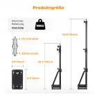 K&F Concept 1.8M Wandmontage Dreieckiger Boom Arm, Alu Auslegerarm 180° Rotation Wall Mount Galgen für Fotografie Streaming Video Aufnahme,mit 3/8" 1/4" Gewinde Universal Adapter,3-10KG Tragend