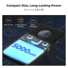 K&F CONCEPT RGB-videolampe: 5000mAh bærbar kameralampe, 360° fuldfarvet LED-panel (2700-7500K, CRI 95+) til YouTube og vlogging