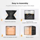 K&F CONCEPT 12"/30cm Mini Photo Studio Light Box: Portable Folding Photography Tent Kit with 6 Color Backdrops for Small Product, Jewelry & Food Photography