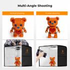 K&F CONCEPT 16"/40cm Professional Photo Studio Light Box: Portable Folding Photography Tent Kit with 6 Color Backdrops for Small-Medium Product Shoots