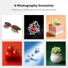 K&F CONCEPT 16"/40cm Professional Photo Studio Light Box: Portable Folding Photography Tent Kit with 6 Color Backdrops for Small-Medium Product Shoots