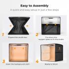 K&F CONCEPT 16"/40cm Professional Photo Studio Light Box: Portable Folding Photography Tent Kit with 6 Color Backdrops for Small-Medium Product Shoots